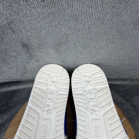 Hey Dude Wally Tri Kentucky Shoes Mens Size 15 White Wildcats Canvas Sneakers